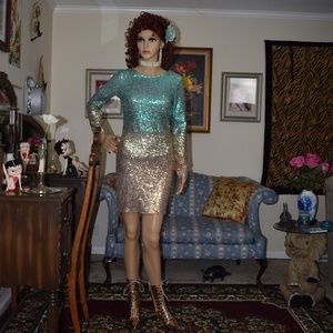 MULTI-COLOR GREEN/ROSE GOLD FULLY LINED W/O BOOTS